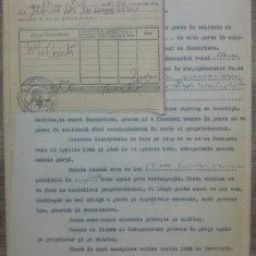 Contract de inchiriere/ 1945, Bucuresti, sectorul I Galben