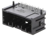 Conector MOLEX Mini50 tată automotive 34 pini unghi 90&deg; pentru PCB