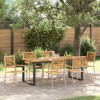 VidaXL Set de masă pentru grădină 7 pcs Bej