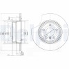 DELPHI BG3629 Disc frana