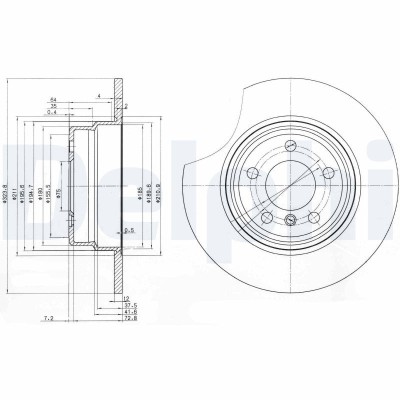 DELPHI BG3629 Disc frana foto