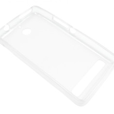 Husa silicon transparenta (cu spate mat) pentru Sony Xperia E1 (D2004/D2005) / Sony Xperia E1 Dual Sim (D2104/D2105)