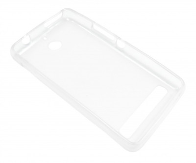 Husa silicon transparenta (cu spate mat) pentru Sony Xperia E1 (D2004/D2005) / Sony Xperia E1 Dual Sim (D2104/D2105) foto