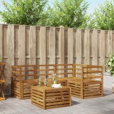 vidaXL Seturi de canapele 5 pcs natural Lemn Solid de Acacia 3374749