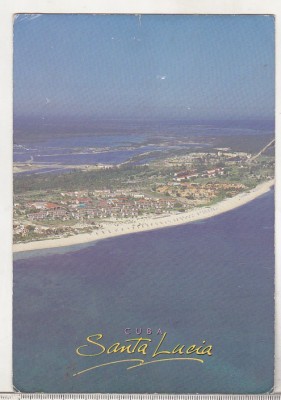 bnk cp Cuba - Plaja Santa Lucia - uzata foto