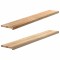 Gossi pervaz 2 buc lemn masiv de stejar netratat 160x25x2 cm
