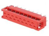 Adaptor Micro-MaTch 16 PIN IDC THT pentru PCB și cablu-bandă, TE Connectivity