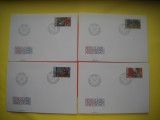 HOPCT PLIC FDC S NR 333 SET 4 FDC -ECONOMIE AGRICOLA 1982 -LIECHTENSTEIN -NECIRCULAT