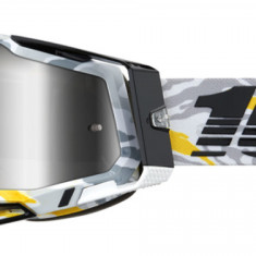 Ochelari cross/atv 100% Racecraft 2 Korb, lentila oglinda, culoare rama gri/galb Cod Produs: MX_NEW 26013265PE