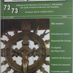 MEMORIA , REVISTA GANDIRII ARESTATE , NR. 72-73 / 2010