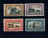 Somaliland Italian 1929 - Monumente, serie neștampilata cu șarniere