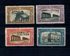 Somaliland Italian 1929 - Monumente, serie neștampilata cu șarniere
