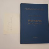 ROMANIA.CURS DE ROMANISTICA VOL.1+CARTE DE VIZITA-ECATERINA GOGA-1977 R4