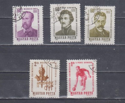 A12 S3 4 - Timbre foarte vechi - Ungaria - personalitati foto