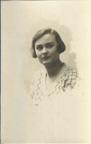 P2952N Portret de femeie, studio Foto-Lux, Dorohoi, perioada interbelică