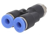 Racord push-in Y 0,95-15bar M5