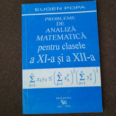 EUGEN POPA PROBLEME DE ANALIZA MATEMATICA PENTRU CLASELE A XI A SI A XII A