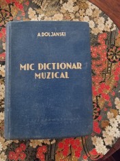 MIC DICTIONAR MUZICAL - A. DOLJANSKY foto