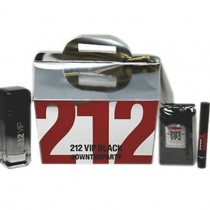 Seturi Barbati, Carolina Herrera 212 VIP Black Apa de Parfum 100 ml + Apa de Parfum 3 ml + 12 pcs Gel de duș x 8 ml, 100 + 3 + 12x8ml Seturi Barbati, Carolina Herrera 212 VIP Black Apa de Parfum 100 ml + Apa de Parfum 3 ml + 12 pcs Gel de duș x 8 ml, 100 + 3 + 12x8ml
