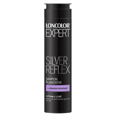 LONCOLOR Expert Sampon Nuantator Silver Reflex, 250 ml, Sampon Nuantator LONCOLOR, Sampon LONCOLOR Pentru Par Argintiu, Sampon Pentru Par Argintiu, Sa foto