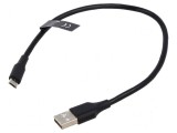 Cablu USB 2.0 A la micro B 0,25m nichelat, Vention