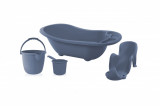 Set cadita de baie pentru bebelusi cu 4 piese, babyjem (culoare: bleumarin)