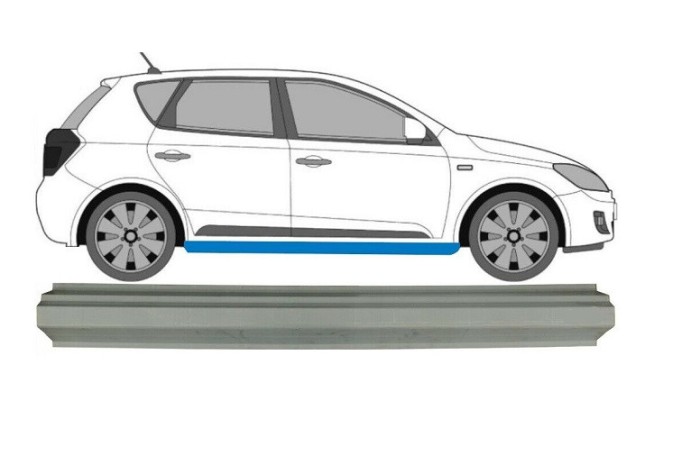 Prag Kia Cee&amp;#39;d (Ed), 08.2009-08.2012; Kia Cee&amp;#39;d (Ed), 10.2006-08.2009, Dreapta, Aftermarket