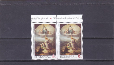 RENASTEREA ROMANIEI IN PICTURA,SERIE IN PERECHE,2018,MNH,ROMANIA. foto