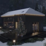 Cumpara ieftin Luminițe de Crăciun țurțuri, 100 buc., alb cald, acril