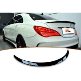 Spoiler spate pentru portbagaj W117 A Design Model &icirc;n negru lucios ABS / 2013 - 2018
