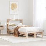 Cumpara ieftin Cadru de pat fără saltea, 90x200 cm, lemn masiv pin