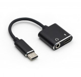 Adaptor USB-C tata - jack 3.5mm mama si USB-C mama 7cm Well