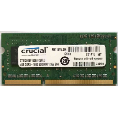 Memorie Laptop - Crucial 4gb-DDR3-10600 foto