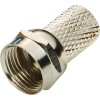 Conector Tip F Metalic, Prindere Cablu Coaxial, Semnal TV