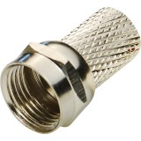 Conector Tip F , Metalic