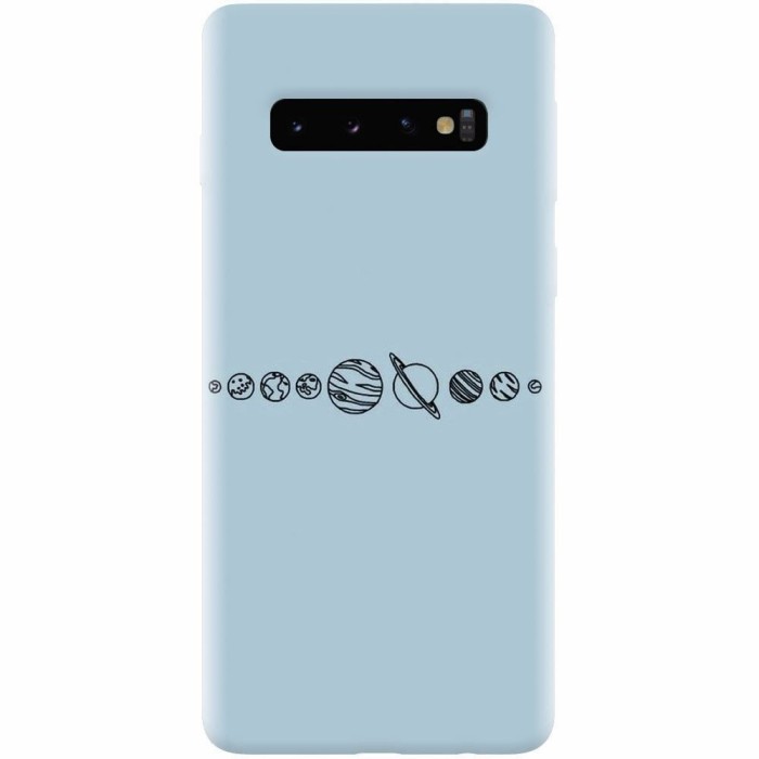 Husa silicon pentru Samsung Galaxy S10, Planets