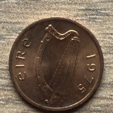 Irlanda 1/2 penny 1975
