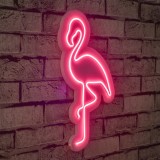 Cumpara ieftin Decoratiune luminoasa LED de perete Flamingo Roz 42x23x2 cm