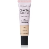 Makeup Revolution Conceal &amp; Define machiaj cu efect matifiant culoare F2NC 23 ml