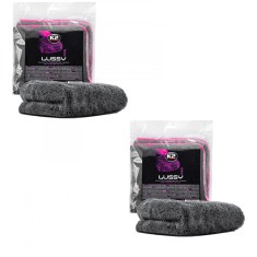 Pachet 2 x prosop microfibra K2 Lussy Pro 1200GSM 40X40 cm foto
