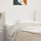 Cumpara ieftin Tăblie de pat cu aripioare alb 83x16x78/88 cm piele ecologică