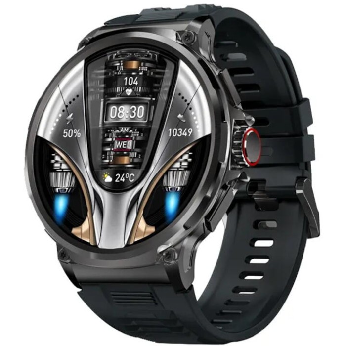 SMARTECH SmartWatch cu Apel Bluetooth, Ritm Cardiac, Oxigen din sange, Tensiune arteriala, Monitorizare Somn, Nivel de Stres, Calorii, Vreme, Calculat