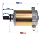 Electromotor Suzuki Burgman AN125 Vecstar AN150 (CF42A, CG41A), 9 dinti