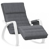 Scaun balansoar, gri inchis, material textil