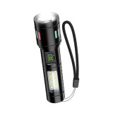 Lanterna LED Profesionala Kaku KSC-1578, Zoom 500m, 5 Moduri, Aluminiu, Alba
