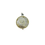 Pandantiv argint cu trandafir sidef 10 MM