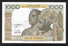 West African States 1000 francs- Ivory Coast P 103A.m foto