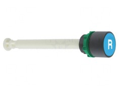 Comutator Apăsare 22mm Albastru 1 Pozitie Stabilă