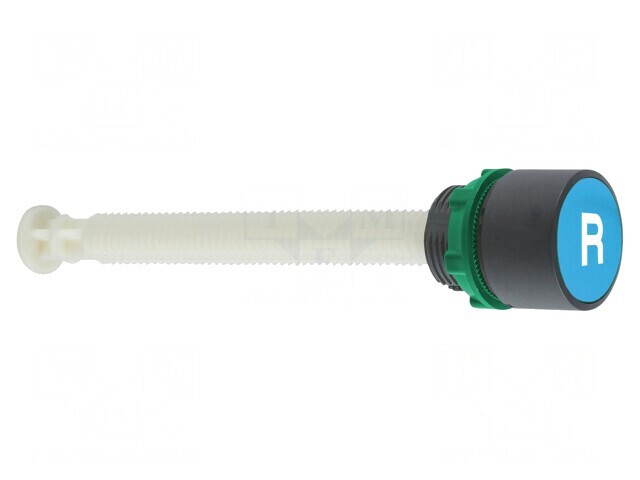Comutator Apăsare 22mm Albastru 1 Pozitie Stabilă