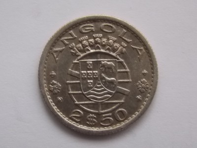 2.5 ESCUDOS 1956 ANGOLA foto